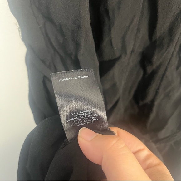 Anthropologie Maeve Black Liban Sleeveless Dress size medium - Picture 8 of 8